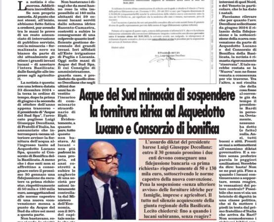 Come fare giornalismo e come fare il consigliere, da regionale in giù, in Basilicata, manuale per l’uso.